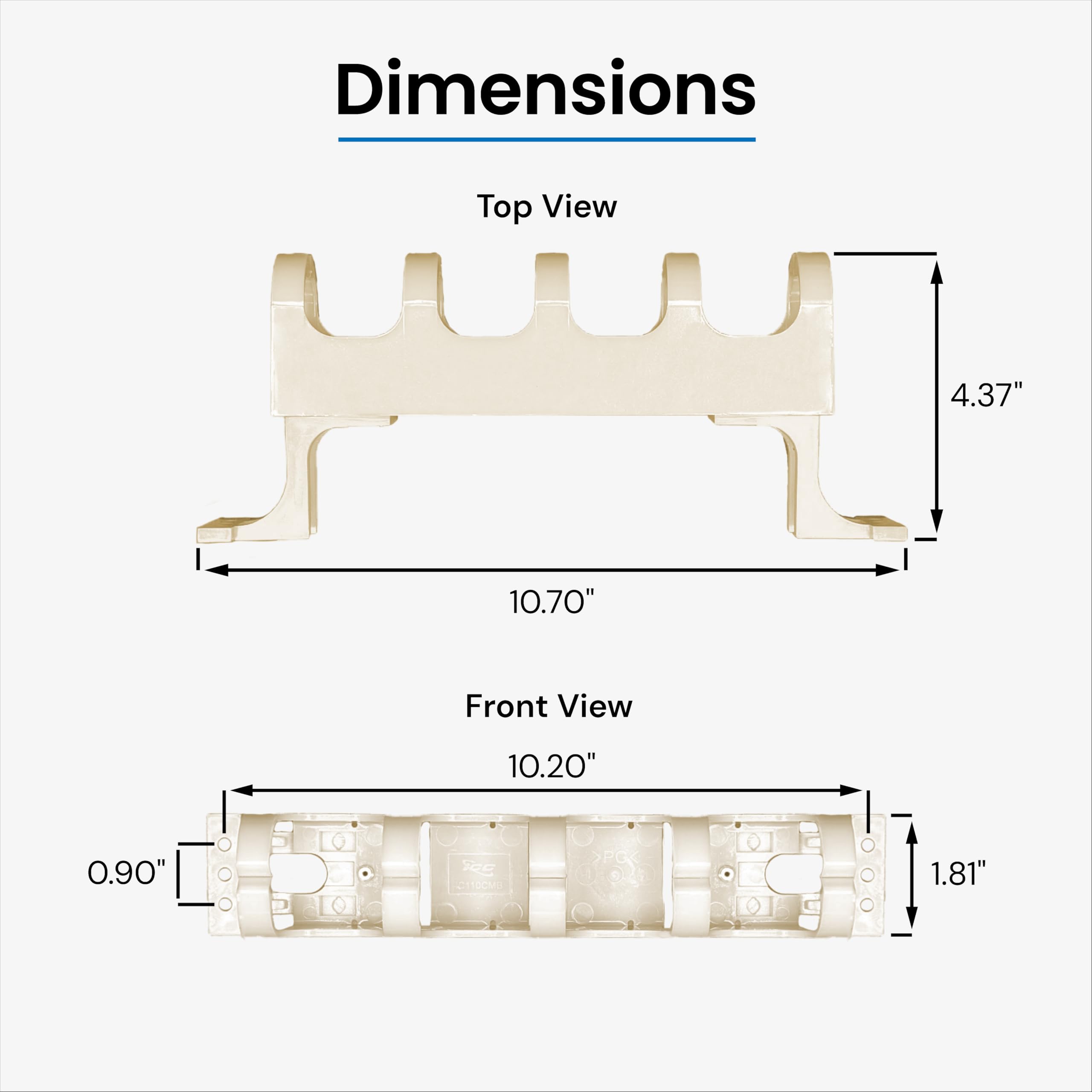 ICC 110 Cable Management Block with Feet, Cable Routing Block for 110 ...