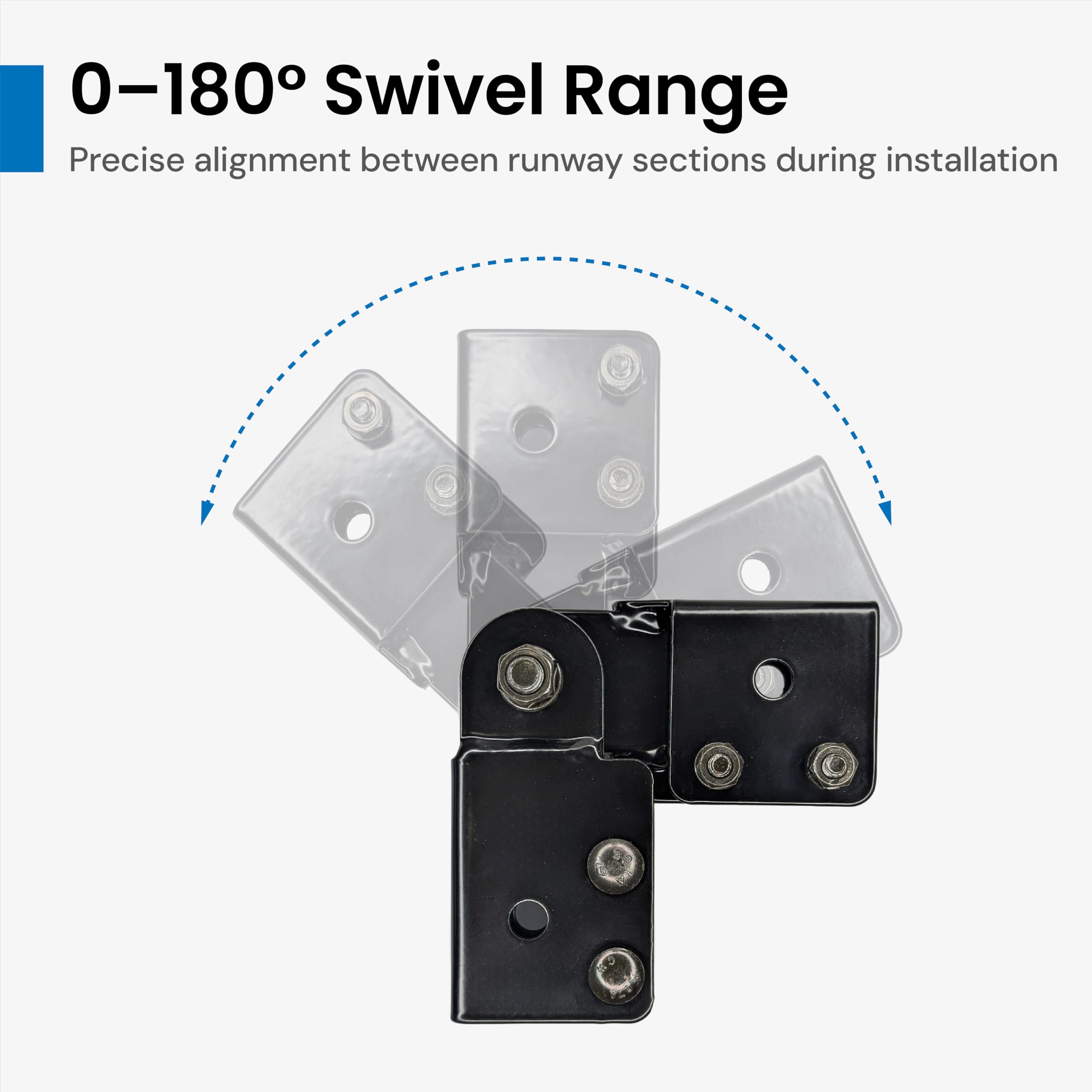 ICC Ladder Rack Swivel End Splice Kit – 2-Pack | Steel, Black Powder ...