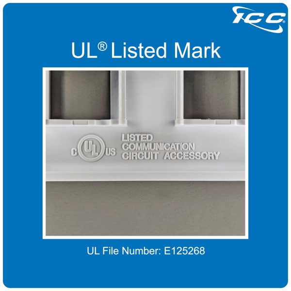 ICC 8-Port Keystone Wall Plate (1 Pack), UL Listed, Durable ABS