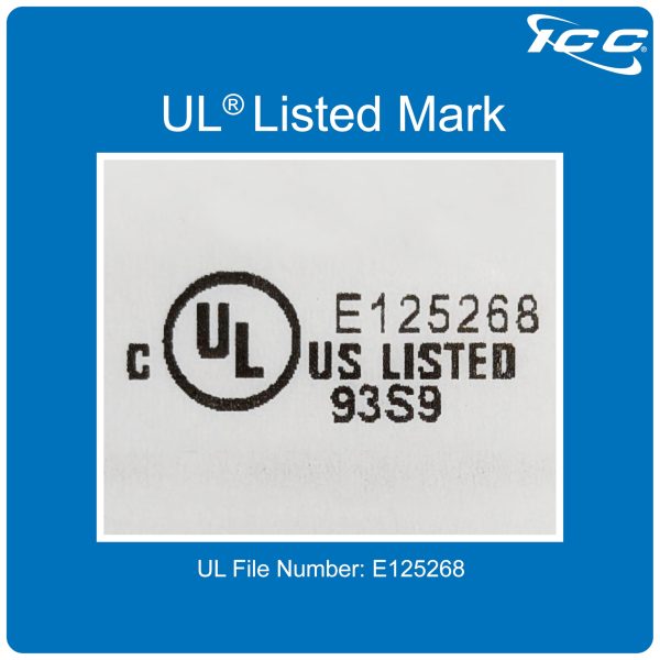 ICC 1-Port Keystone Wall Plate, UL Listed, Stainless Steel, Single