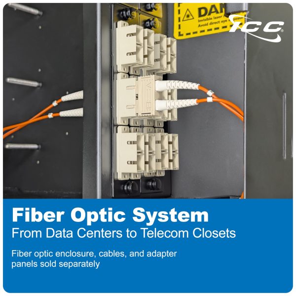 ICC SC to SC Duplex Multimode 62.5/125 (OM1) Fiber Patch Cable