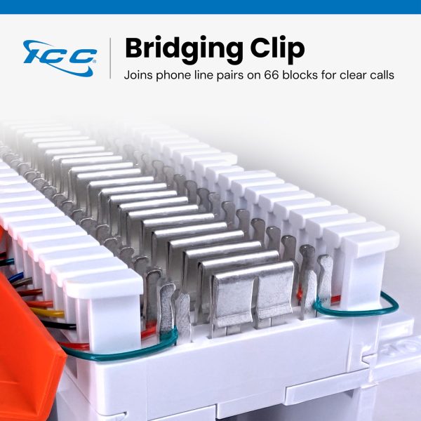 BRIDGING 50 タン T ブリッジング 50 BRUNT ブリッジイング ICC 66 Wiring Block Bridging Clip – Tin-Plated Phosphor Bronze