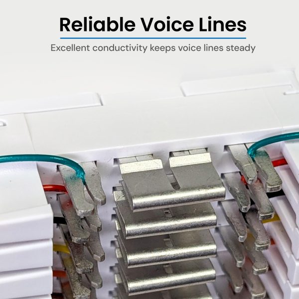 ICC 66 Wiring Block Bridging Clip, 100-Pack – Tin-Plated Phosphor