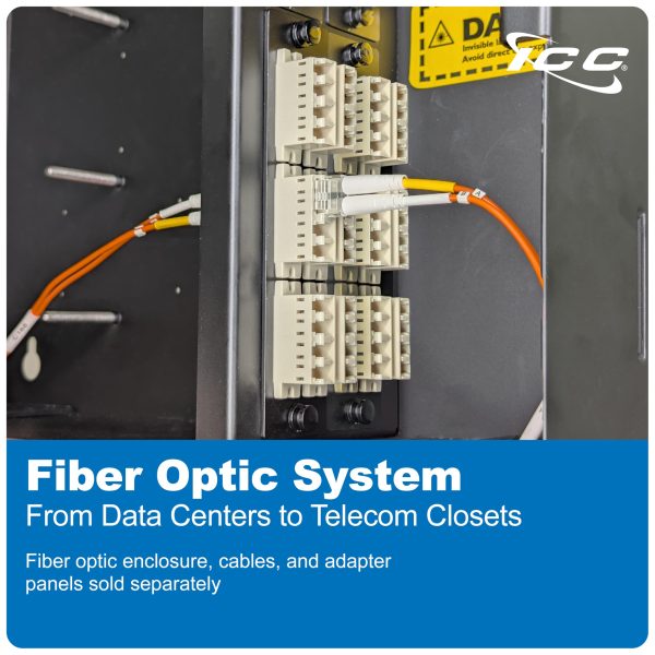 ICC LC to ST Duplex Multimode 50/125 (OM2) Fiber Patch Cable, OFNR