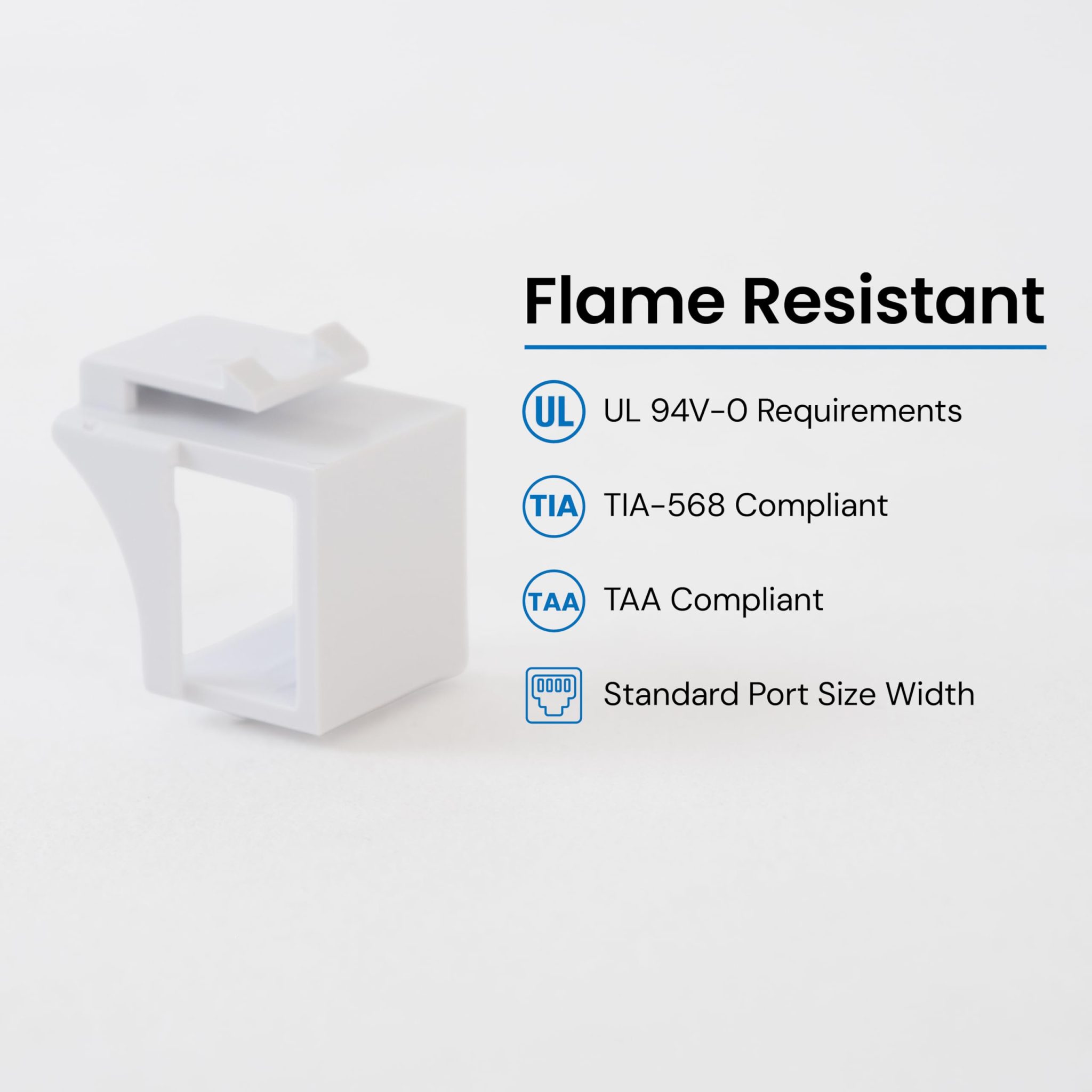ICC Blank Fill-In Module Insert for HD Style Work Area Outlets - ICC