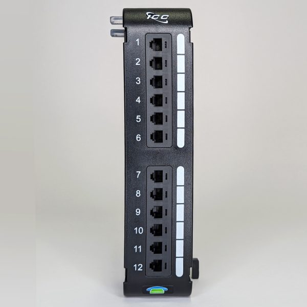 Voice 6P6C USOC Patch Panel with 12 Ports - ICC