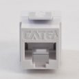 CAT6A RJ45 Keystone Coupler HD Style Front IC107C6AWH