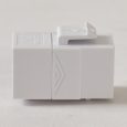 CAT6A RJ45 Keystone Coupler HD Style Side IC107C6AWH