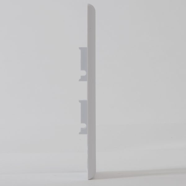 ICC 2-Port Keystone Wall Plate, UL Listed, Durable ABS Plastic
