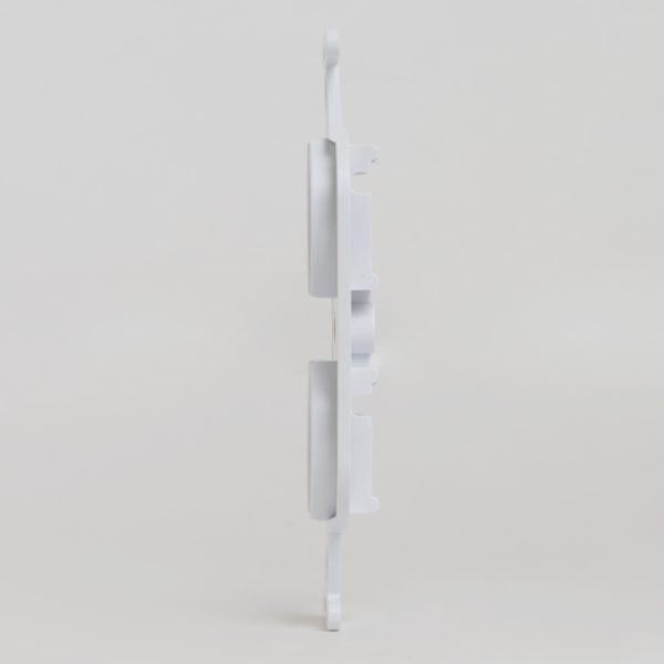 ICC 2-Port Electrical Insert, Duplex-Style Wall Plate Insert for