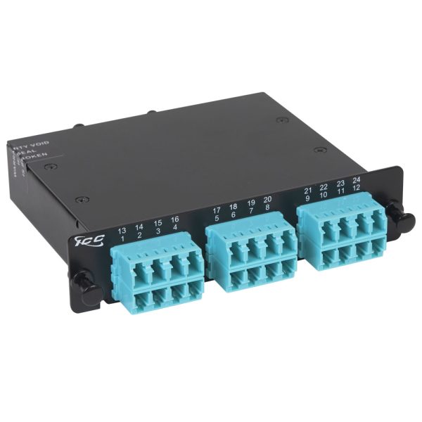 icfc24ml1g-lc-mpo-fiber-optic-lgx-cassette-with-aqua-multimode-adapters-main