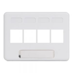Modular Furniture Faceplate with 3 Ports for EZ®/HD Style - ICC