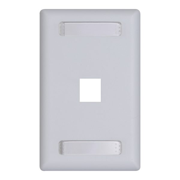 Station ID Faceplate 1 Ports Single Gang IC107S01WH