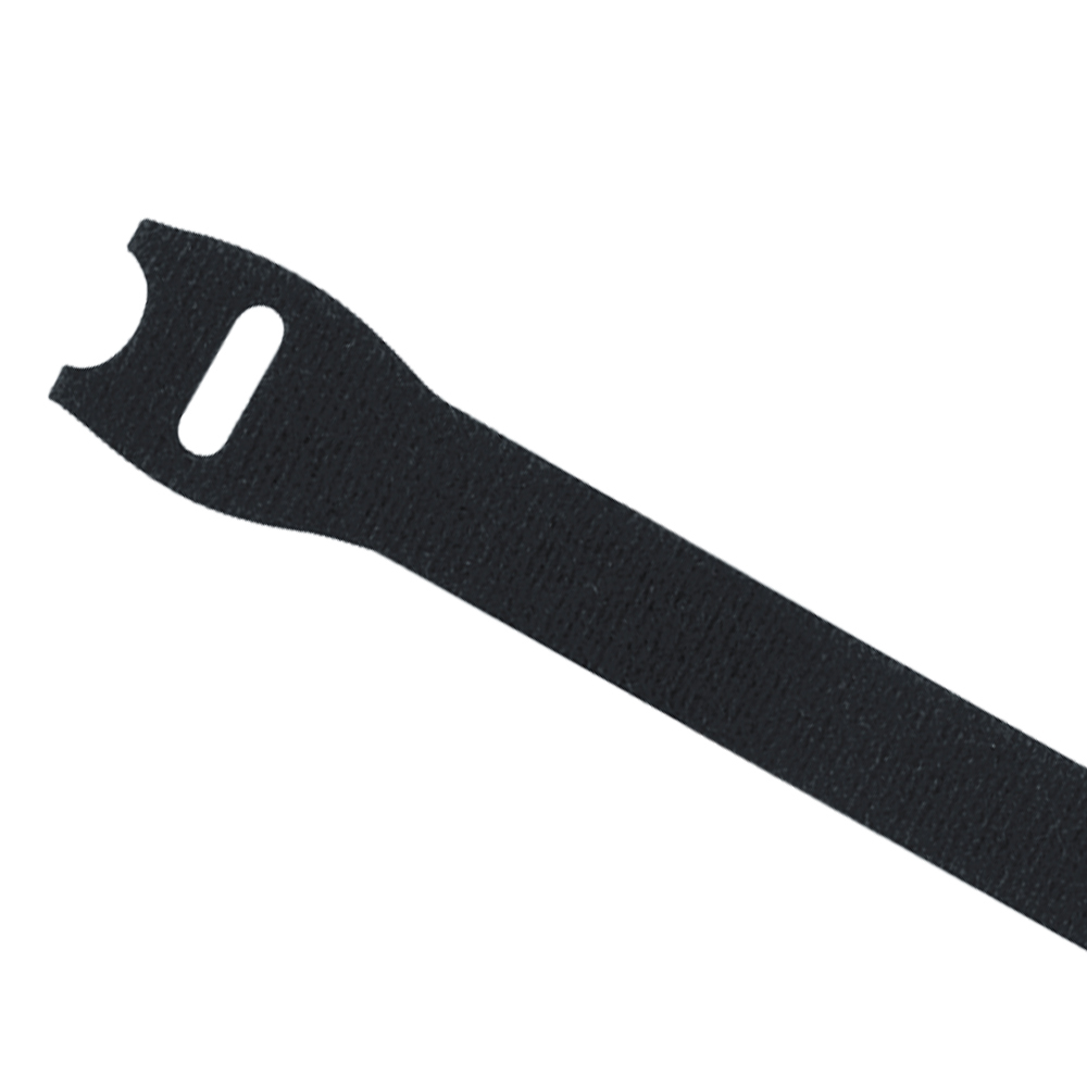 VELCRO® Brand Tie Strap in Black in 100 PCS | ICC