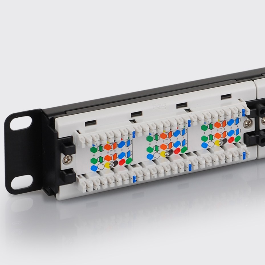 Voice USOC Patch Panel with 24 Ports and 1 RMS - ICC