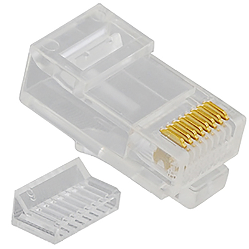 CAT 5e Stranded Modular Plug in 8P8C and 100 Pack