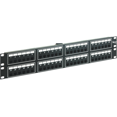 Voice 6p2c Patch Panel with Male Telco in 48 Ports and 2 RMS