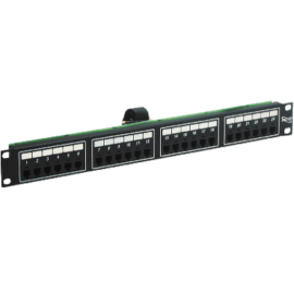 Voice 6p2c Patch Panel with Female Telco in 24 Ports and 1 RMS