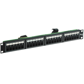 Voice 6P4C Patch Panel with Female Telco in 24 Ports and 1 RMS