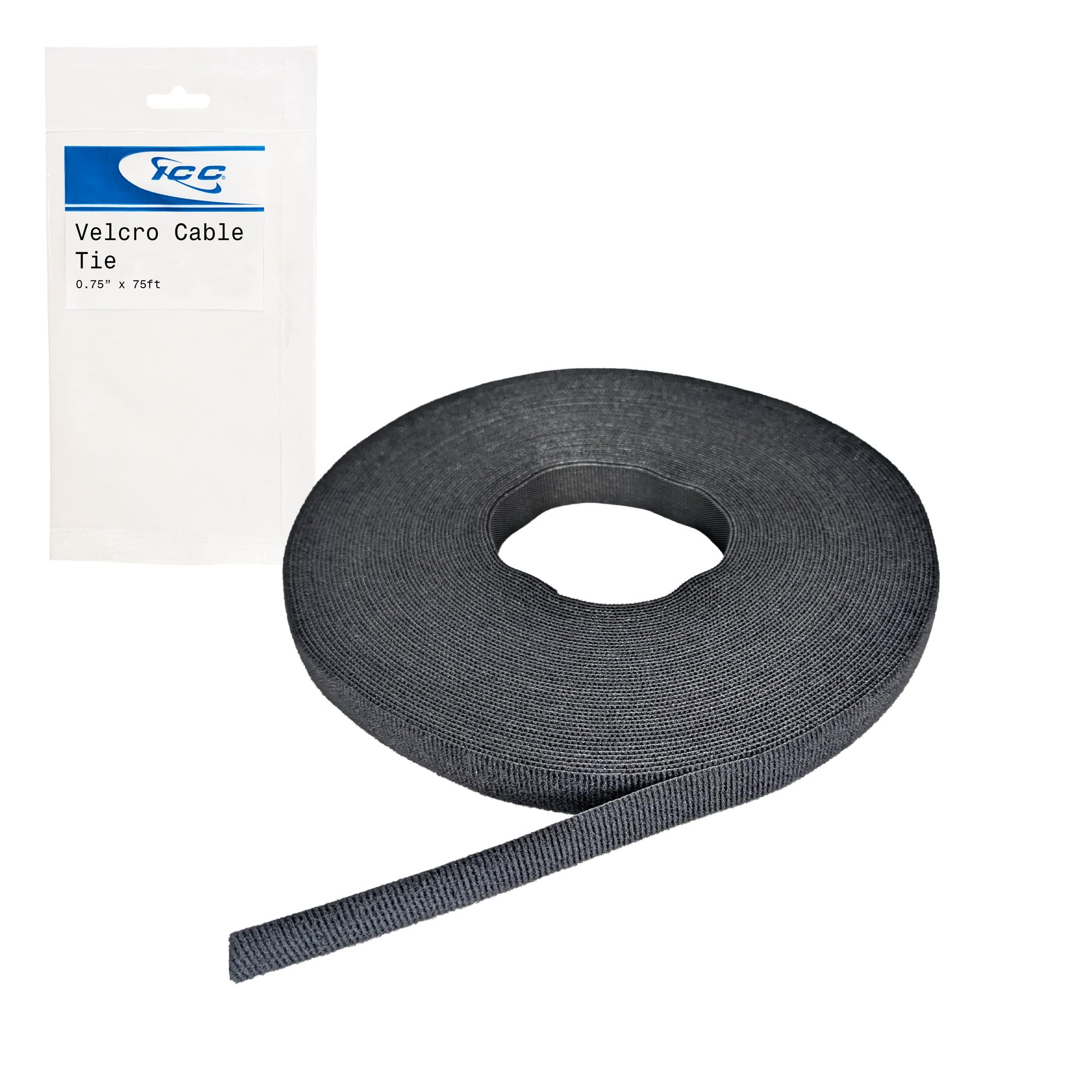 ICC VELCRO Brand Qwik Tie Reusable Cable Ties, 112 PCS 8 inch Pre