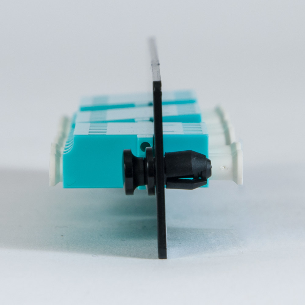 Classic LC-LC Fiber Optic LGX Compatible Adapter Panel with Aqua ...