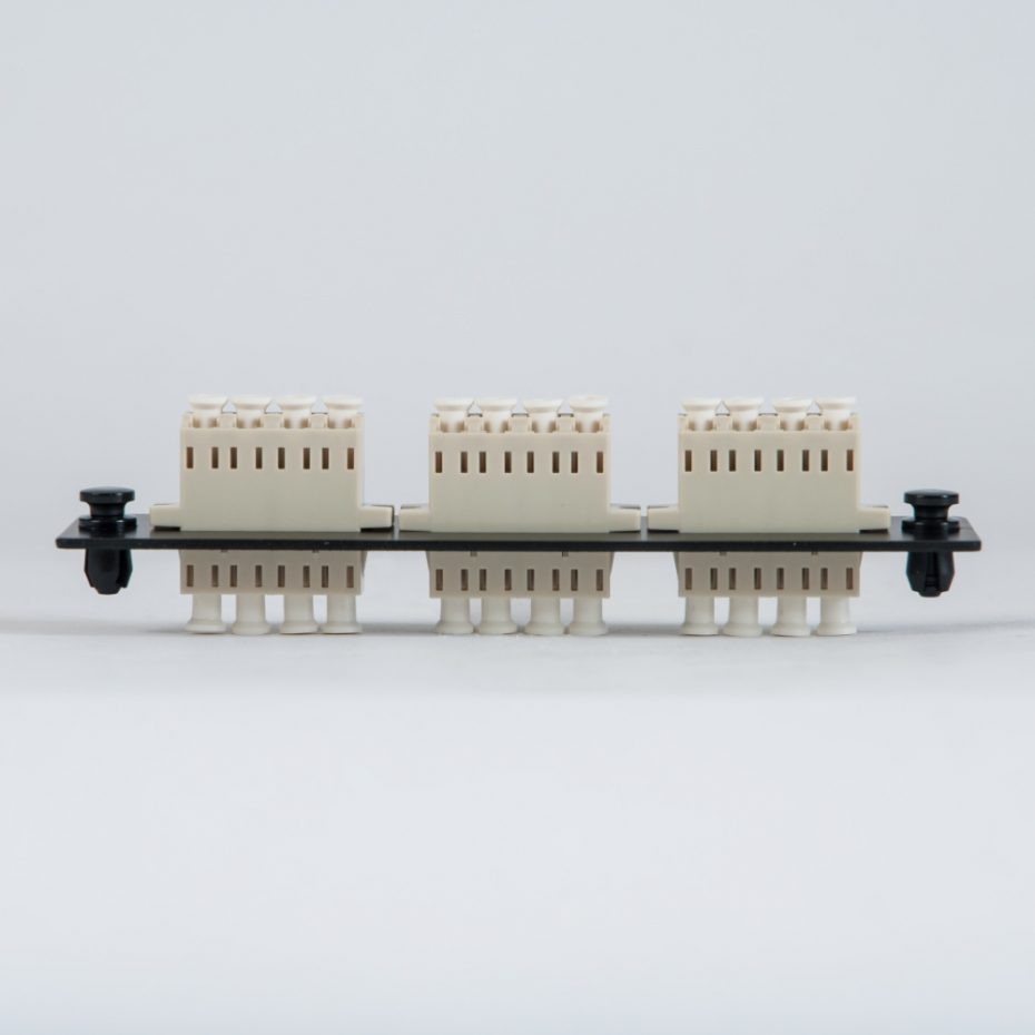 Classic LC-LC Fiber Optic LGX Compatible Adapter Panel with Beige ...