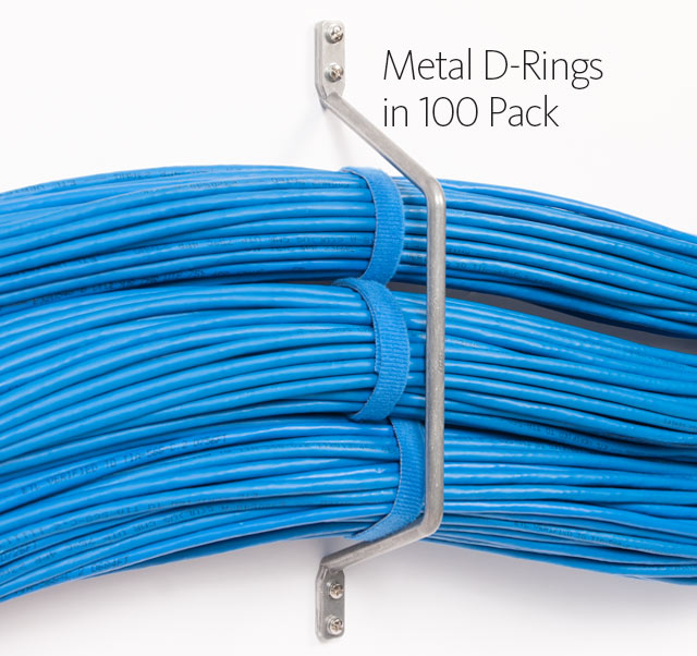 Metal D-Rings to Wall in 100 Pack