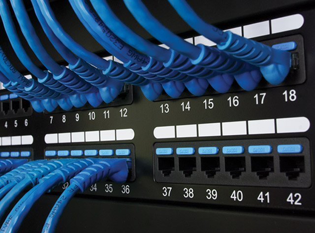 Image of CAT6 Patch Panel with 48 Ports and 2 RMS