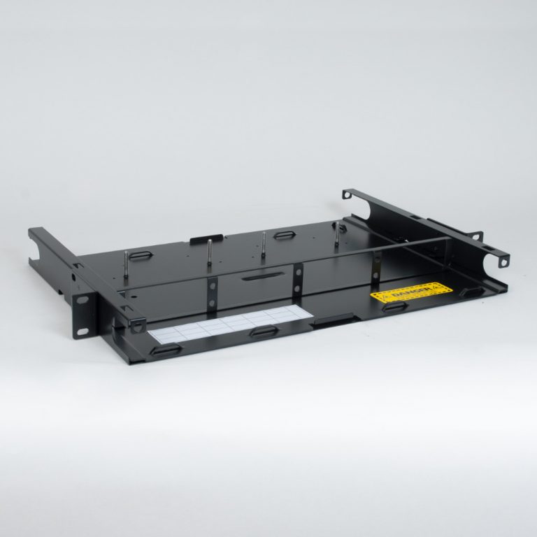 ICC 1U Fiber Optic Rack Mount Enclosure with Staggered Mounting Slots ...