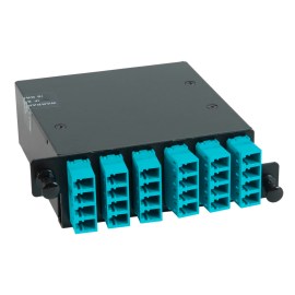 icfc24mlhg-lc-mpo-fiber-optic-hd-cassette-aqua-multimode-adapters-24-10g-om3-fibers-1000
