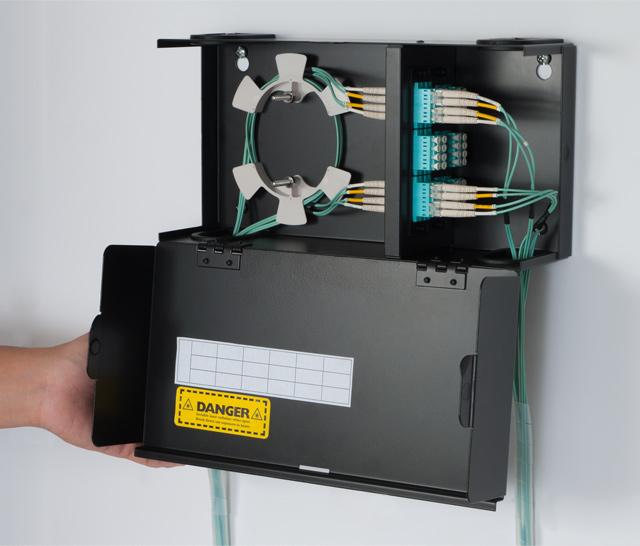 LGX Fiber Optic Wall Mount Enclosure - 2 Panel