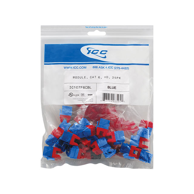 CAT6 HD Keystone Jack - 25-Pack