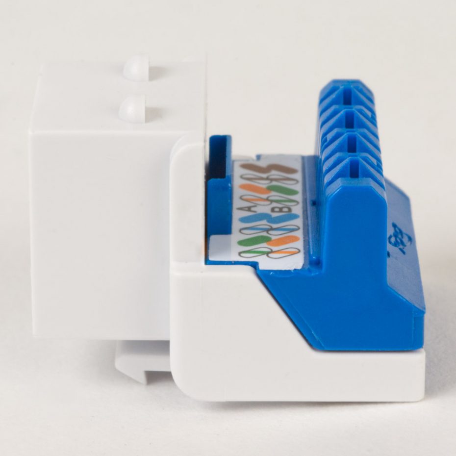 ICC CAT5e Keystone Jack with Inline IDC No Pair Split Wiring (Easier ...