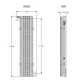 ICC 66M Wiring Block, 50-Pair Without Bracket, 66M1-50 Punch Down Block ...