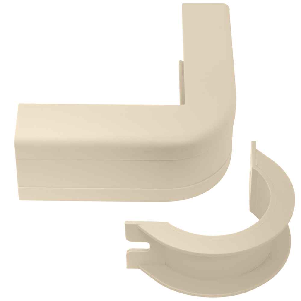 1 1/4" Cable Raceway Outside Corner and Base in 10 Pack ICC