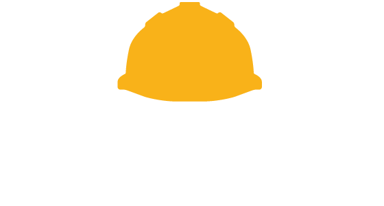 Contractor in a face mask