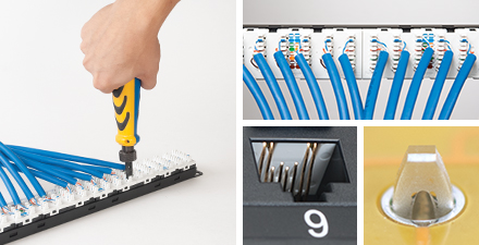 CAT6A 110-Type IDC Patch Panel Features
