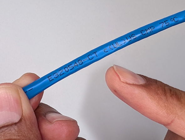 Self-Extinguishing ICC Plenum Cable